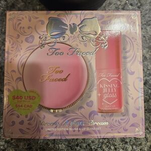 Too Faced Pink Blush and Gloss Set
